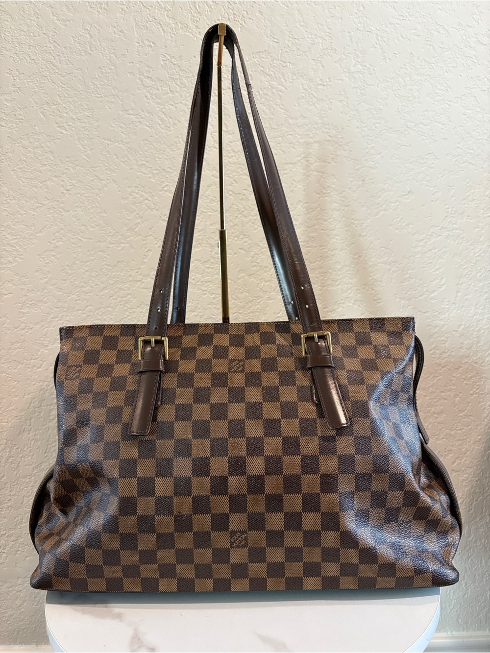 Louis Vuitton Damier Ebene Chelsea W/ Lock & Key